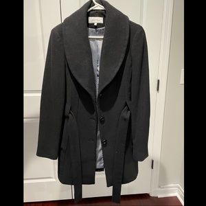 Calvin Klein Black Peacoat (Size 8)